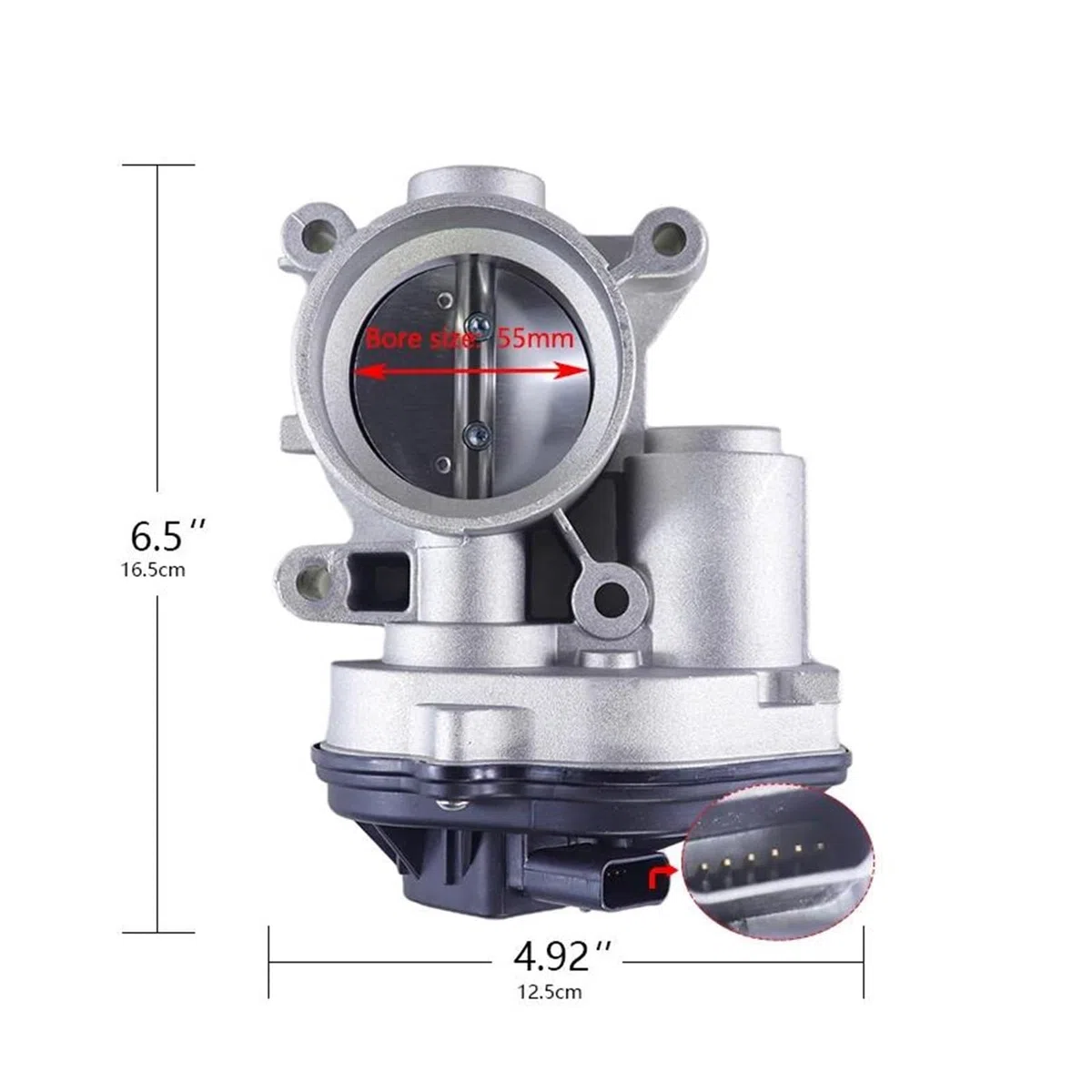 Für Focus 2 Für Fiesta ST150 MK 6 Für Mondeo Benzin 1,8,0 Motor C-MAX Drossel Ventil 4M5G9F991FA 4M5U9E927DC 55mm Körper Ersatz Tps Sensor