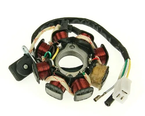 Lichtmaschine Stator Version 2 für Rex (Jinan Qingqi, Shenke) RS 450 (QM50QT-6A)