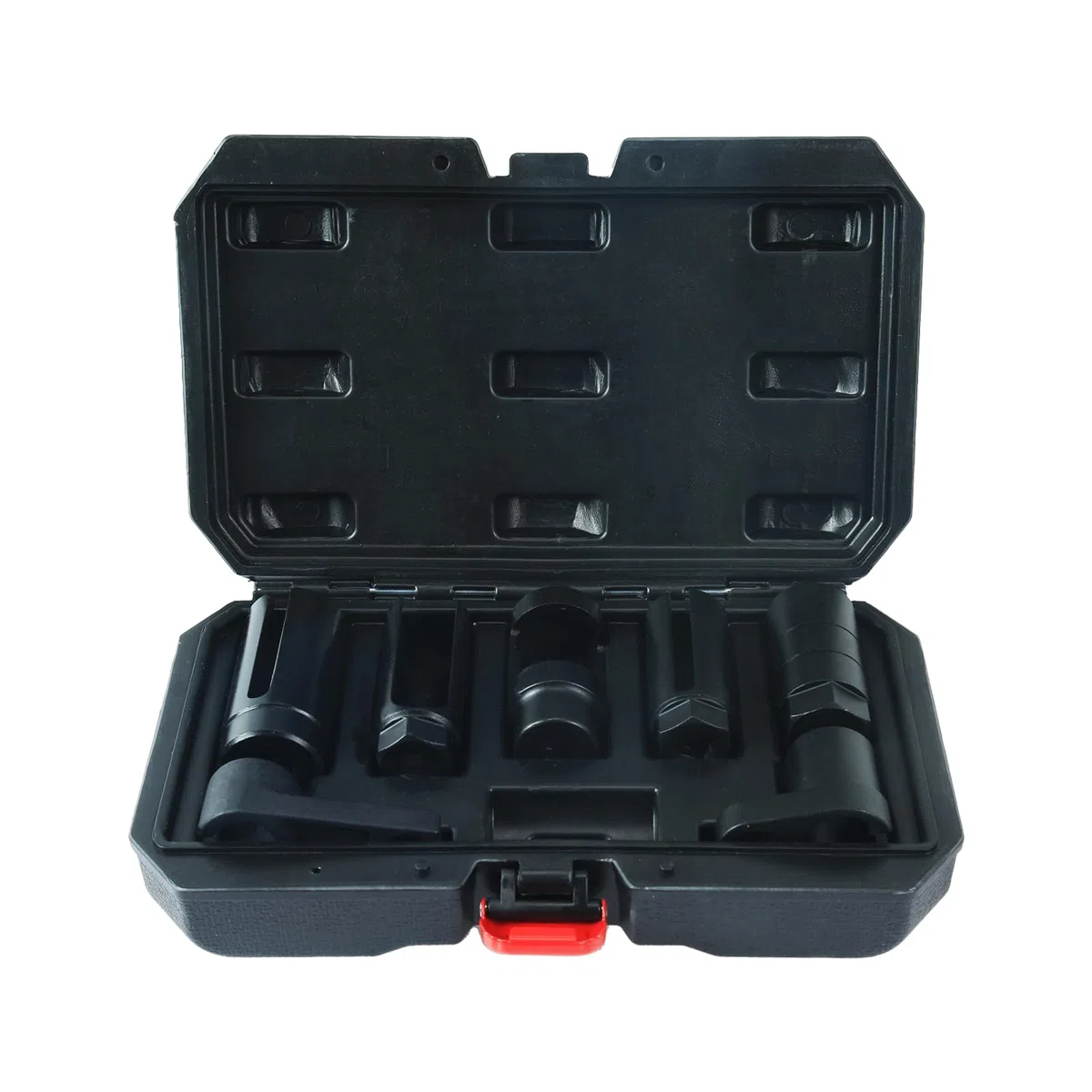 CCLIFE Lambdasonde Werkzeug Set 7tlg 22/27/29mm 1/2" & 3/8" | Cr-Mo Stahl,Seitliche Aussparung,Kabelschutz,kompatibel mit VW/BMW/Mercedes/Ford,Profi & DIY,Robuster Koffer