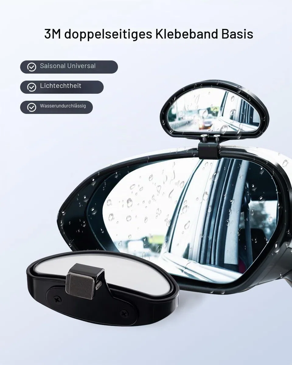 WildAuto Toter Winkel Spiegel Auto, Universal Trainer Rückspiegel HD Einstellbar Konvex, Zusätzlicher Für Alle Arten Von Fahrzeugen (2 STK)