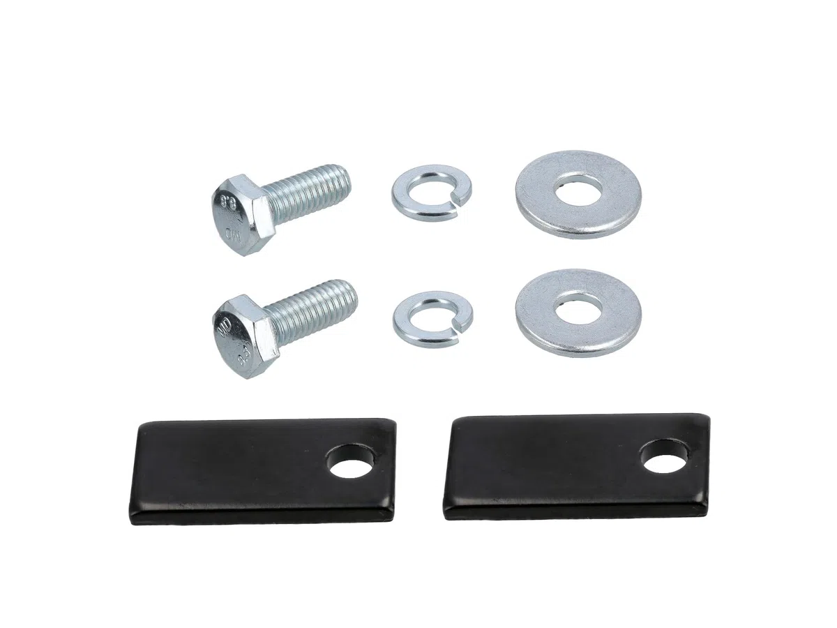 Set: Halteriemen mit Anbauteilen für Sitzbank, Schwarz - Simson SR4-2, SR4-3, SR4-4, KR51, S50, S51