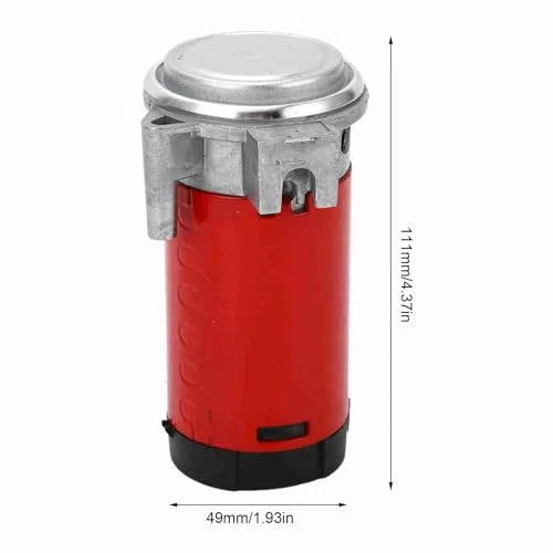 Aramox Air horn Pumpenkompressor, Luftkompressor, Drucklufthorn-Kompressor für Autos, LKW, Boote, 12 V, 105-115 DB