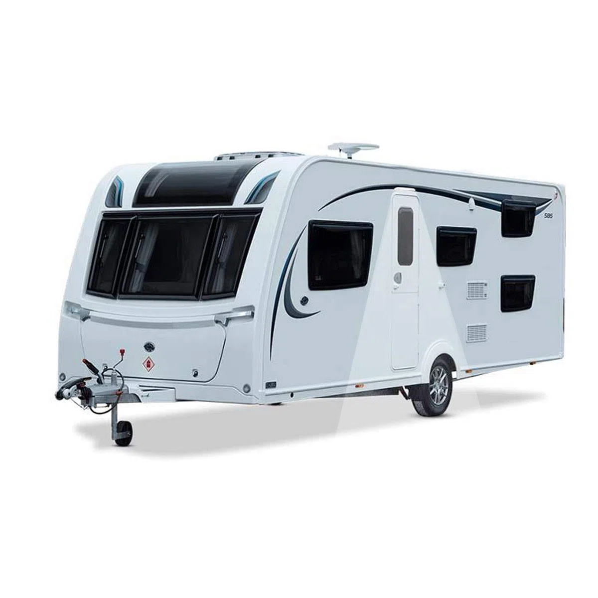 deiwo Aussen Leuchte LED 12V 23 cm 400 Lumen wasserdicht für Wohnwagen & Wohnmobil