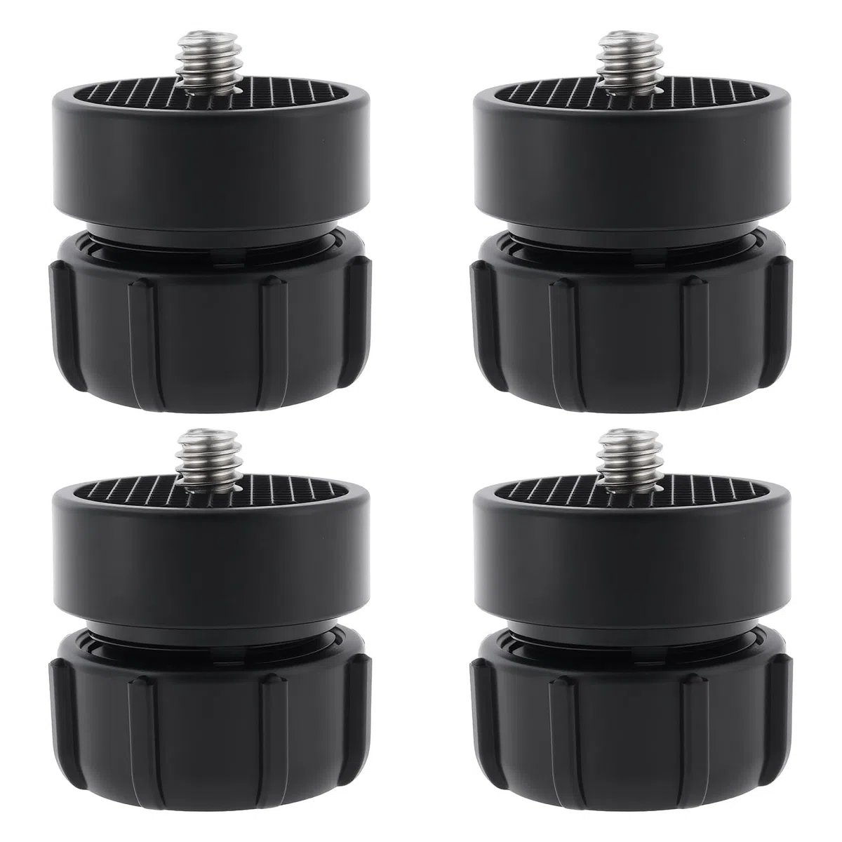EMSea 4 St¨¹ck 17 Mm Kugelgelenk auf 1/4-20 Au?engewindeadapter Kompatibel mit Arkon GN010 GN014 GN015 GN016 30 X 28 Mm Schwarz