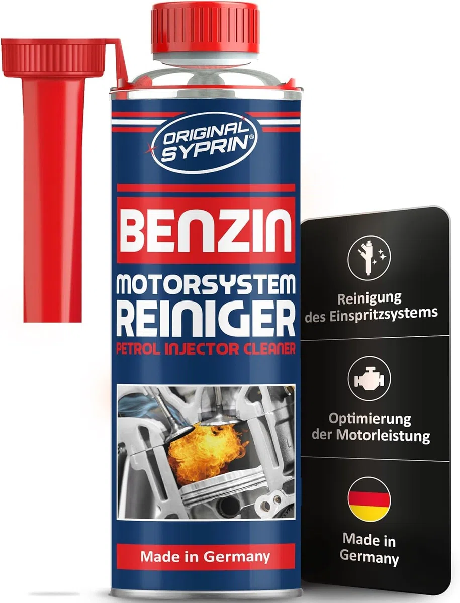 SYPRIN Benzin Motorsystemreiniger 500ml - Reiniger für Benzinmotoren, Systemreiniger entfernt Ablagerungen und normalisiert den Kraftstoffverbrauch