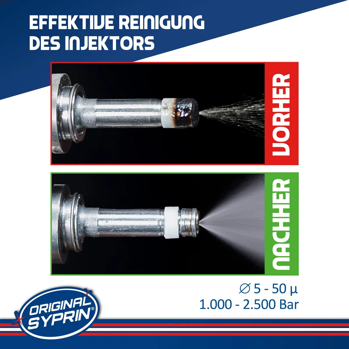 SYPRIN Benzin Motorsystemreiniger 500ml - Reiniger für Benzinmotoren, Systemreiniger entfernt Ablagerungen und normalisiert den Kraftstoffverbrauch