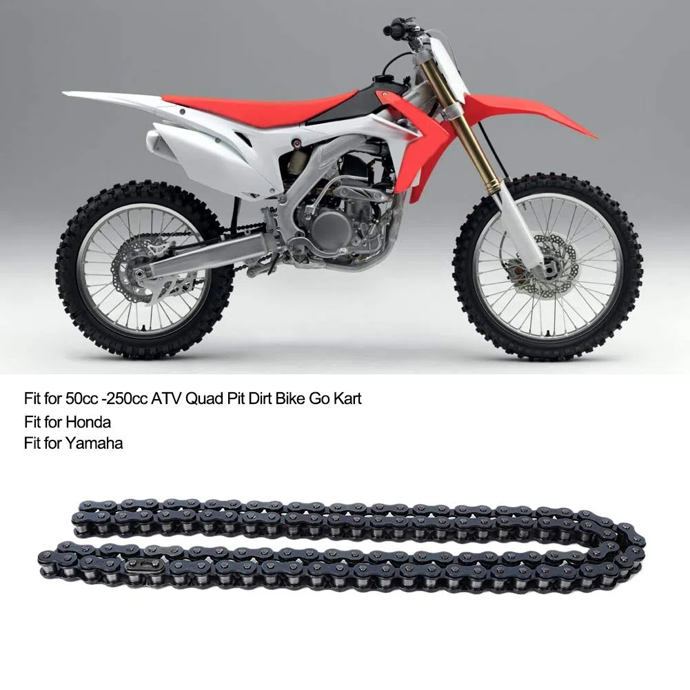 Motorradkette, 108 Glieder Motorrad 428 Kette Passend für ATV Quad Pit Dirt Bike Go Kart
