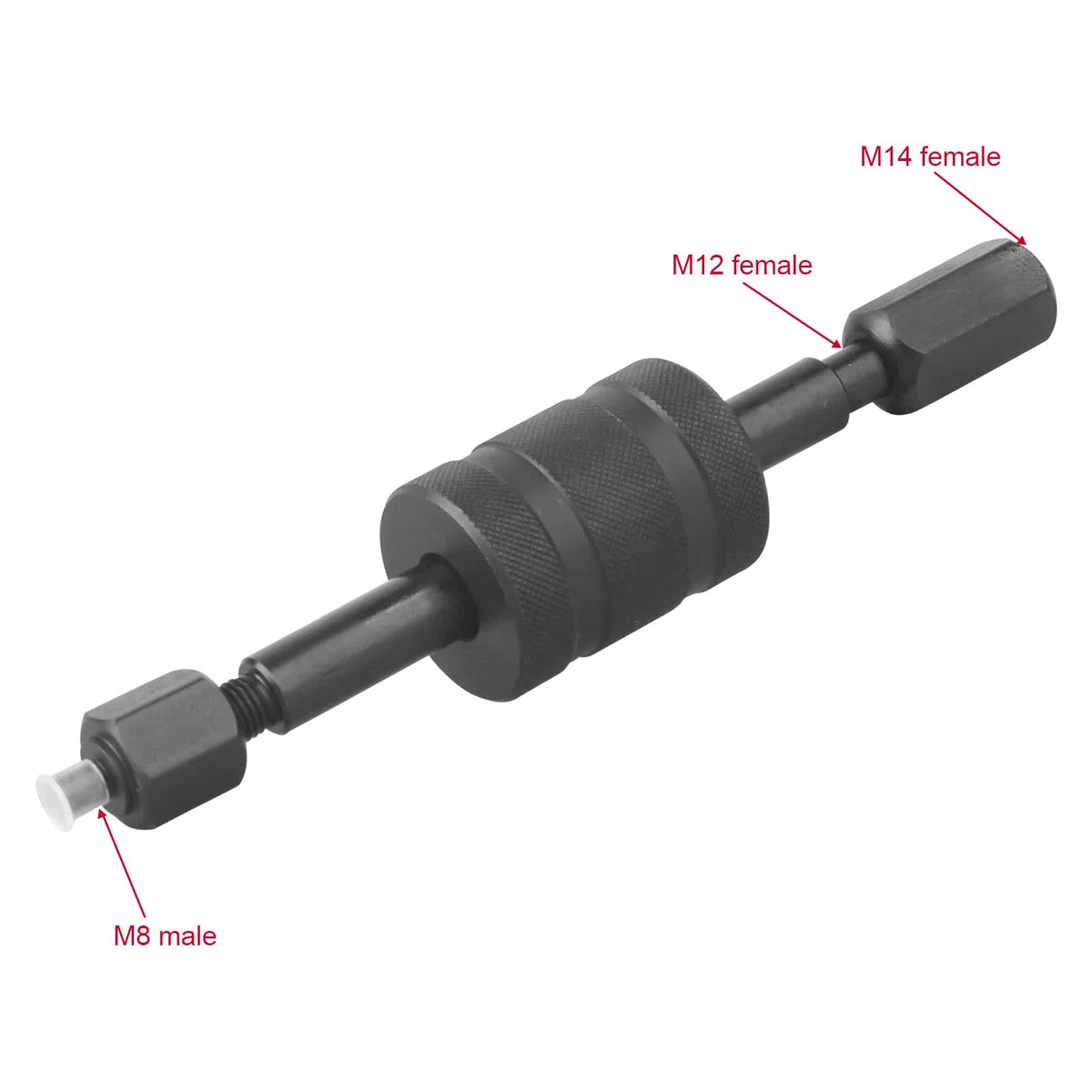DAYUAN Diesel Injektor Abzieher Auszieher Entferner Satz Ausbau Werkzeug KFZ mit Adapter M8, M12, M14