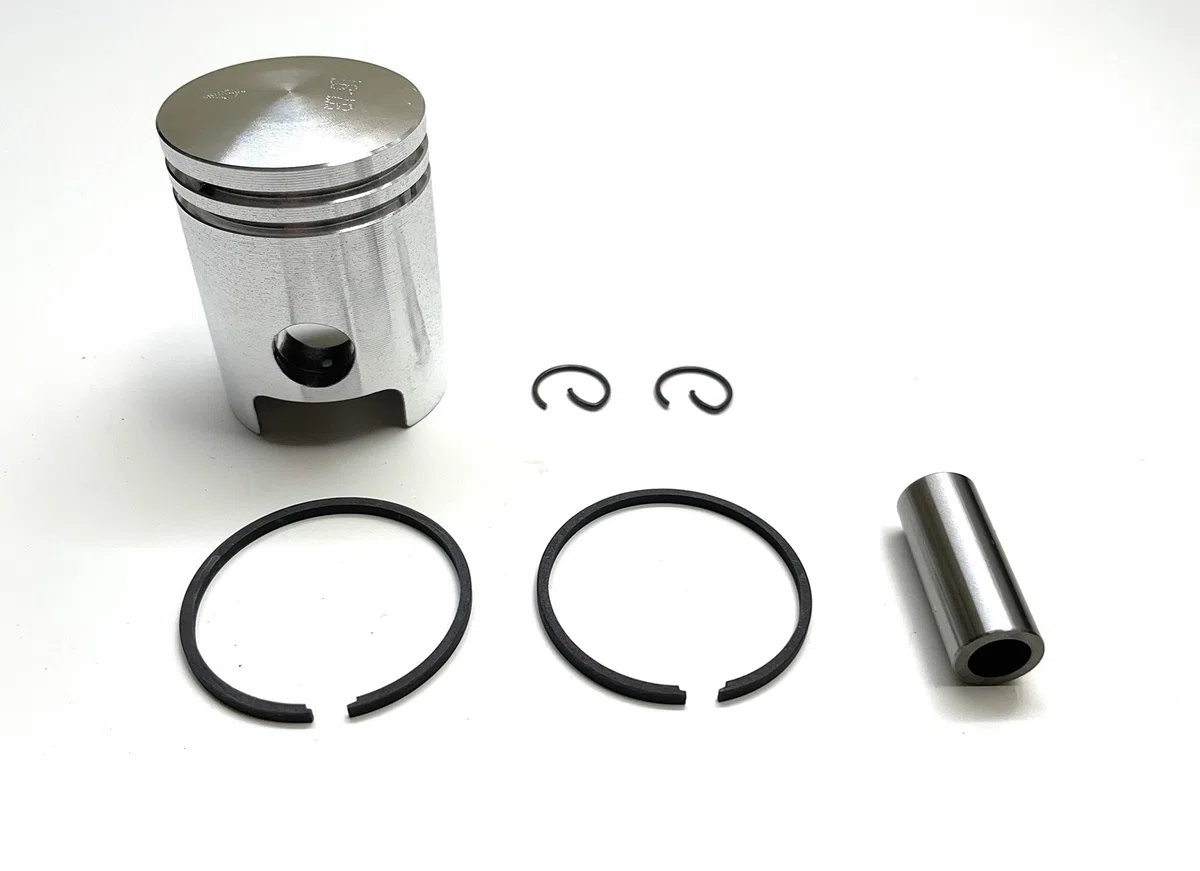 Kolben 50ccm 38mm passend für Simson S51 S70 S53 S83 SR50 SR80 KR51/2 Schwalbe Sperber – mit Ringen Bolzen Clips
