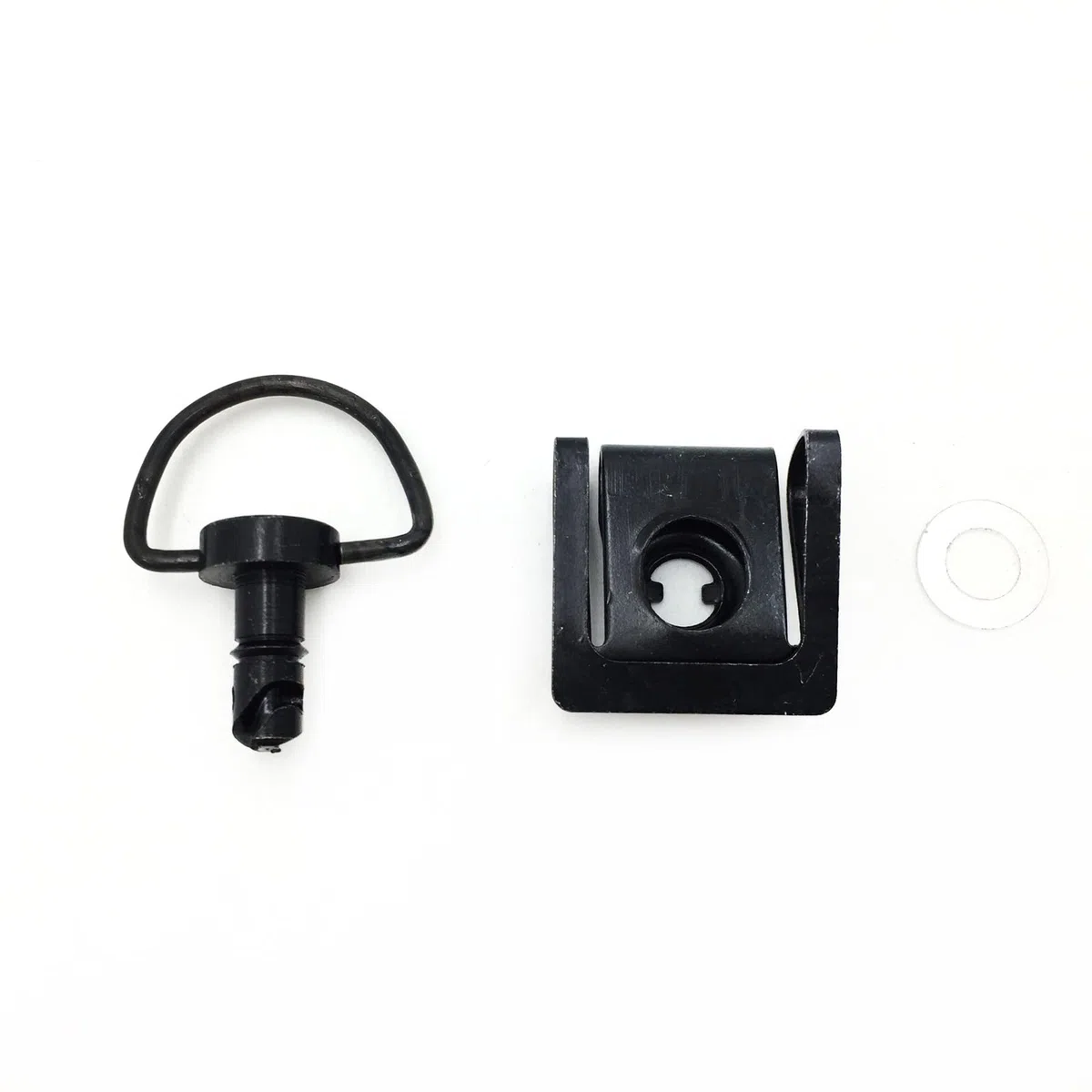 Motorradteile, schwarzer Schnellspanner, Race Dzus-Stil, Motorrad, 1/4-Drehung, Verkleidungsverschluss, 15 mm D-Ring-Pins, 2 Stück, schwarz