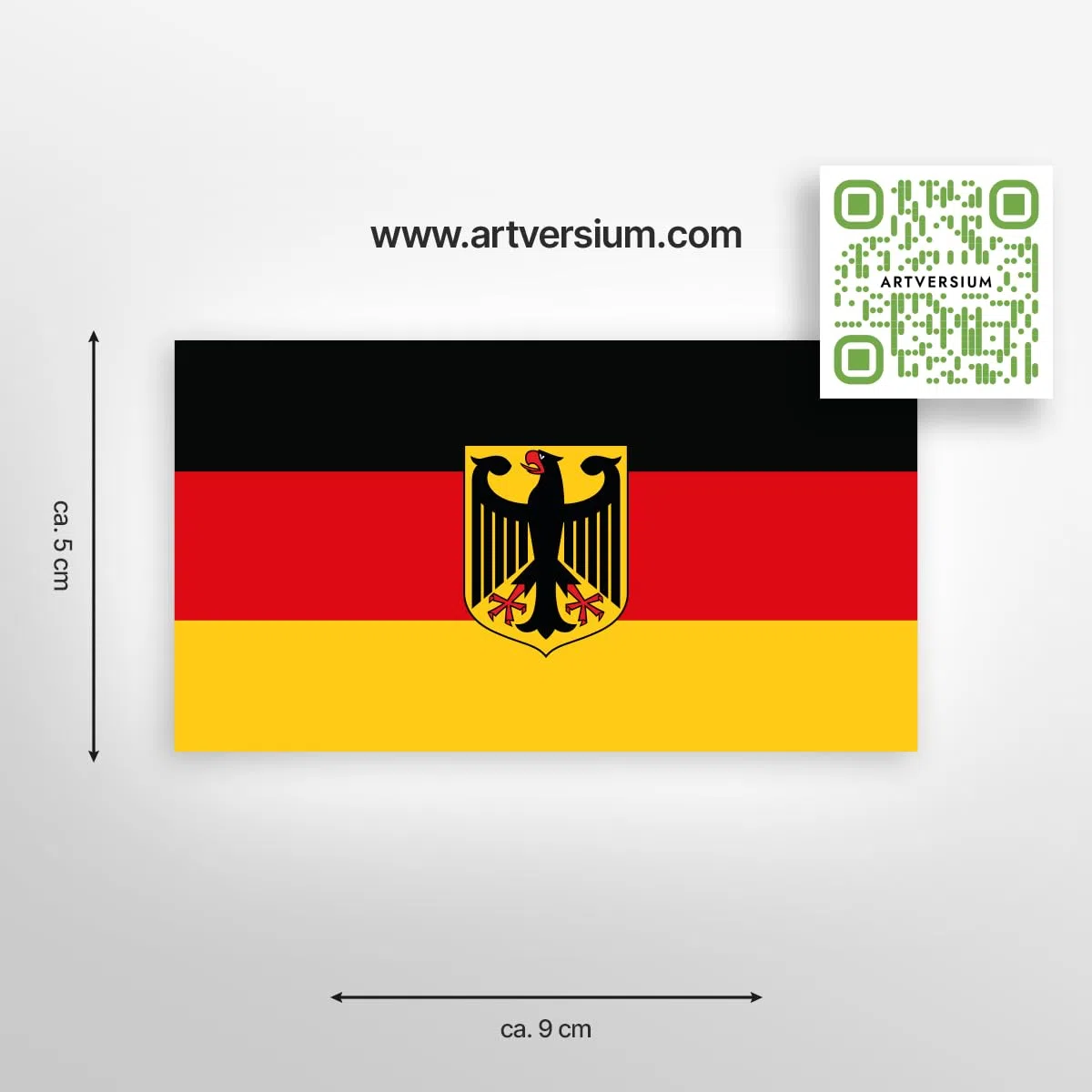 Deutschland Flagge Aufkleber/Sticker 25 Stück 8,5 cm BRD Deutsche Fahne Bundesadler AFD Patrioten Heimat
