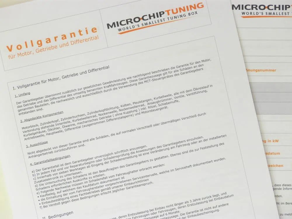 Micro Chiptuning – weltweit kleinste Tuningbox - kompatibel für VW Tiguan III (CT) 2.0 TDI 150 PS, Chip Tuning Box mit Motorgarantie, Leistungssteigerung Auto Zubehör