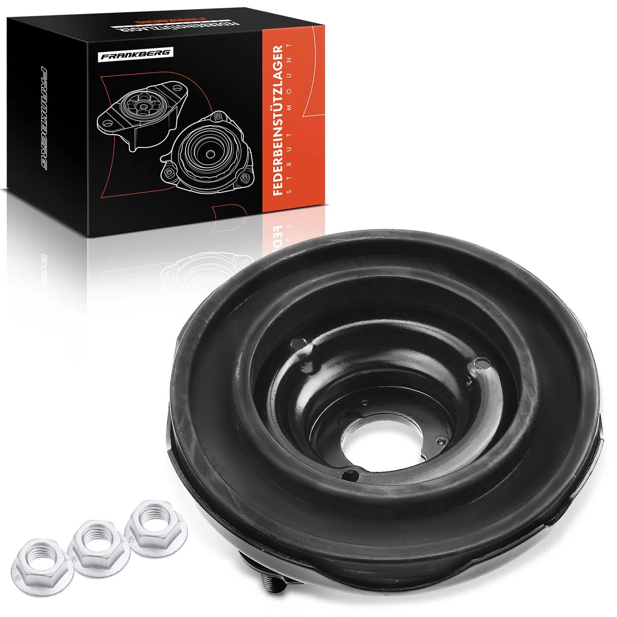 Frankberg Federbeinstützlager Hinterachse Rechts Kompatibel mit X-Trail T30 2.0L SUV 2001-2013 Replace# 552648H50A