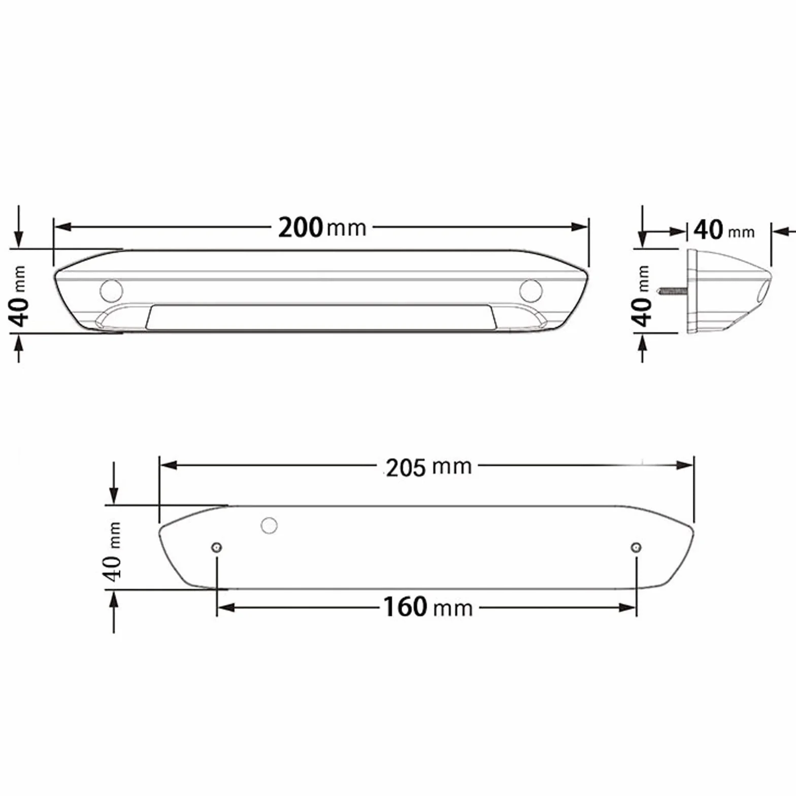 12V led lampen wohnmobil, Markise Lichter Bar Veranda Lampe, Kein Stanzen wasserdichte Wohnmobil-Wohnwagen-Innenwandlampen, für RV Van Camper Bus (Weiß)
