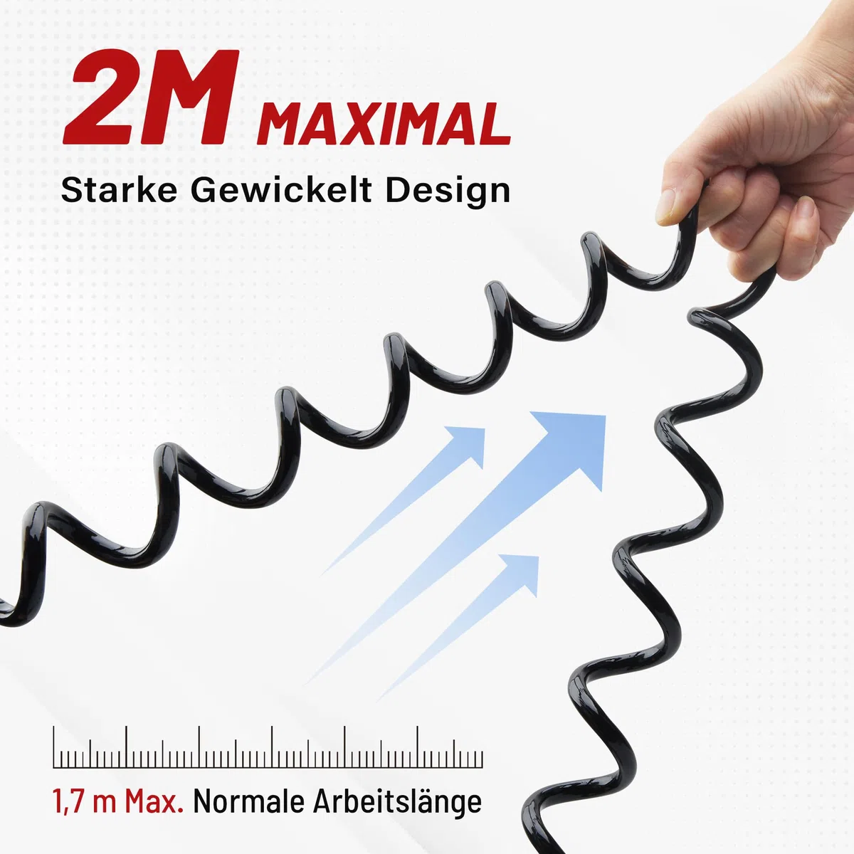 RED WOLF Anhänger Verlängerungskabel 7 Polig 2m, 7 Pol Anhängerstecker mit Spiralkabel Verlängerung 7 Poliger Stecker auf Steckdose für Kfz Anhänger Wohnwagen Wohnmobil Fahrradträger Lkw Anhängerkabel