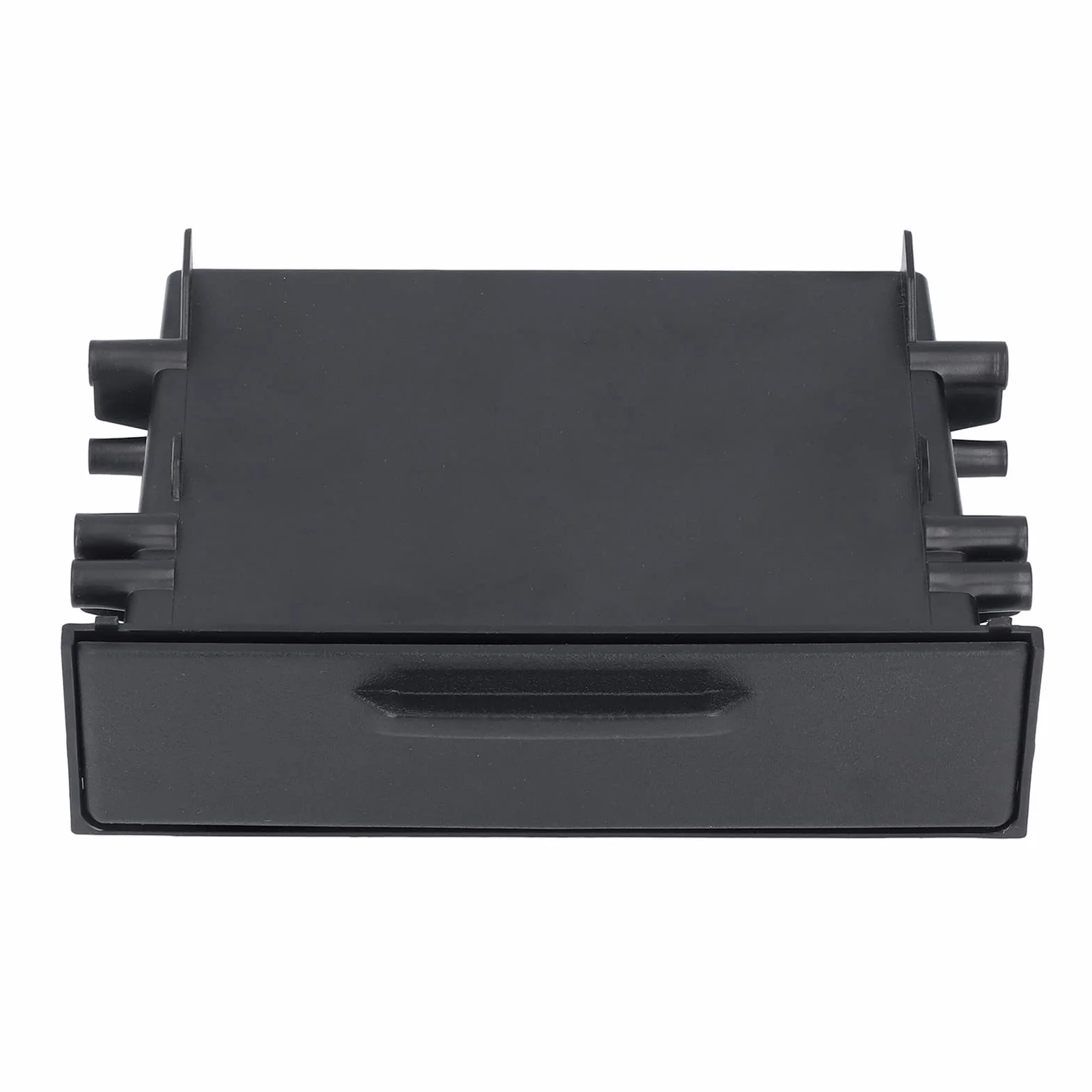 Autoradio Stereo Dash Trim Aufbewahrungsbox Schubladen-Kit für Aufbewahrungsboxen 1DIN Autoradio Aufbewahrungsbox ABS Schwarzer Innenorganisator