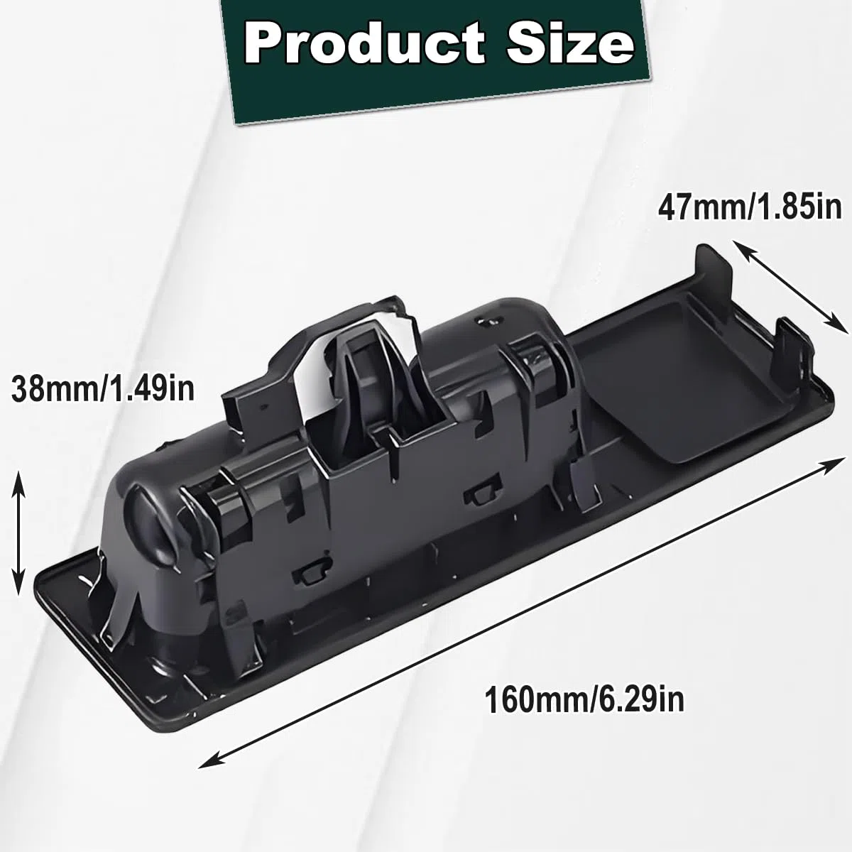 ZAMDOE 51247463161 Heckklappengriff für BMW 5 Serie F10 F11 X1 F48 X3 F25 F26 X5 F15 F85 X6 F16 Heckklappengriff Taster Heckklappe 51247368752 Heckklappenschloss Griff mit Druckknopf