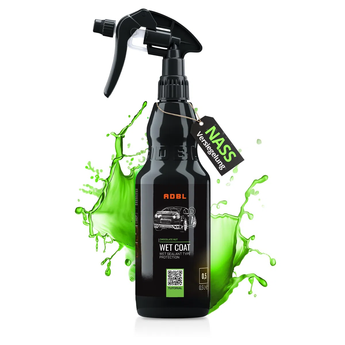 ADBL Wet Coat (500ml) Premium Nassversiegelung & Sprühversiegelung mit Abperl-Effekt - Sprühwachs für langanhaltenden Lackschutz & Glanz - Auto Lackversiegelung - für alle Lackarten