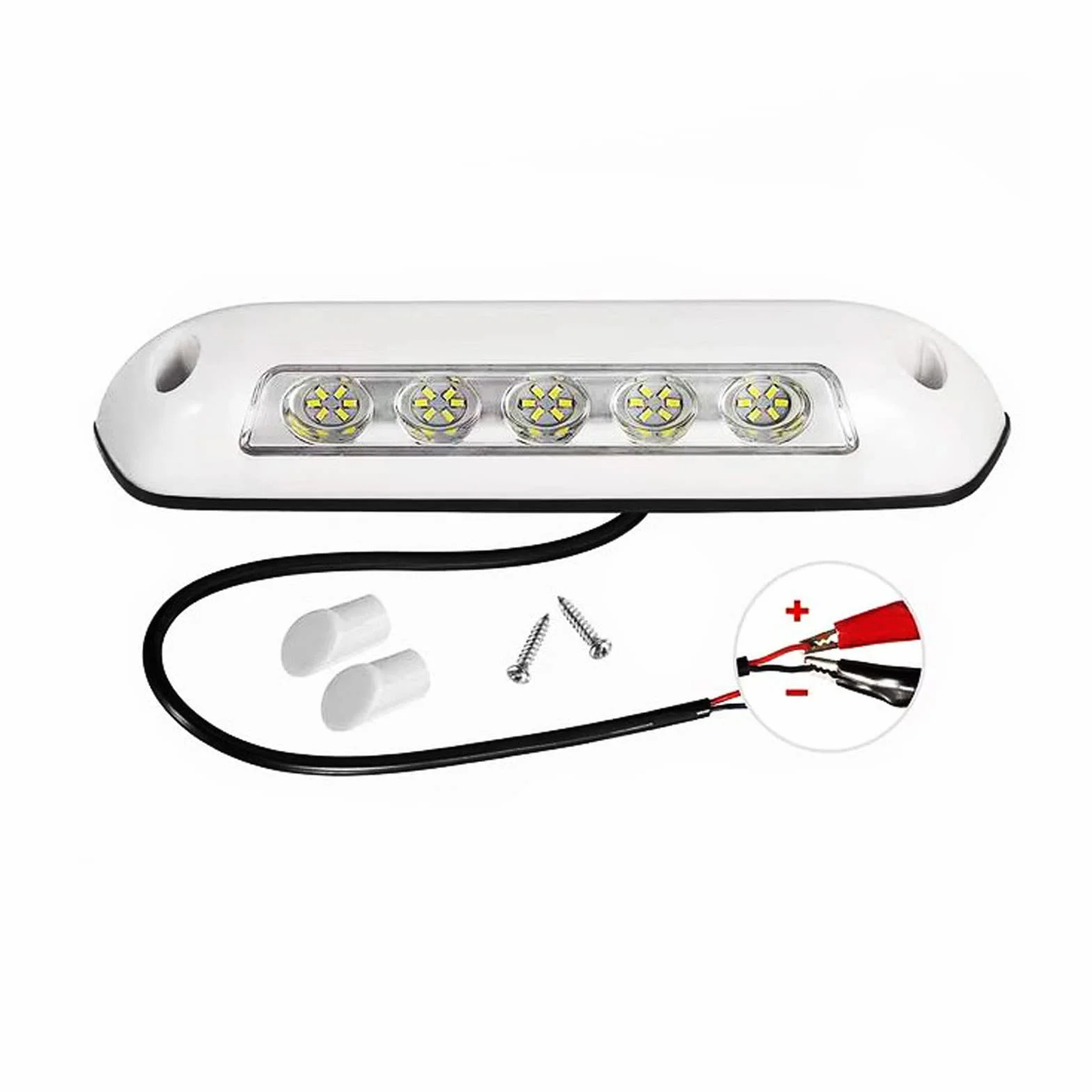 12V led lampen wohnmobil, Markise Lichter Bar Veranda Lampe, Kein Stanzen wasserdichte Wohnmobil-Wohnwagen-Innenwandlampen, für RV Van Camper Bus (Weiß)