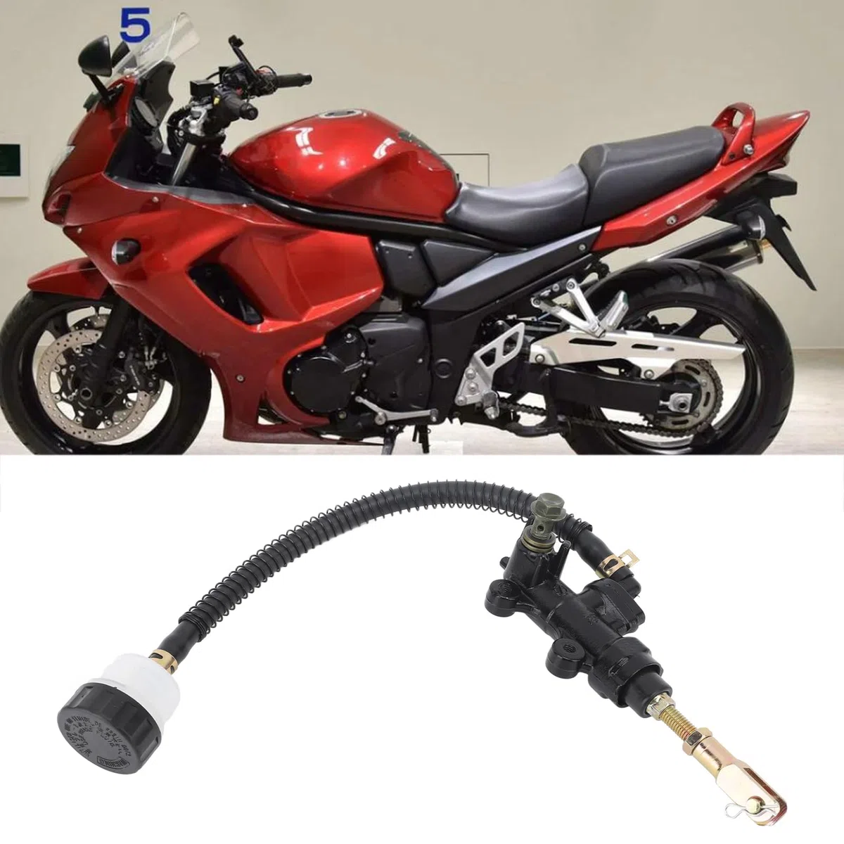 Hauptbremszylinder-Reservoirpumpe für die Hinterradbremse für Bandit GS500 GSX600 GSX650 GSX750 GSX1100 Motorrad-Hauptbremszylinder