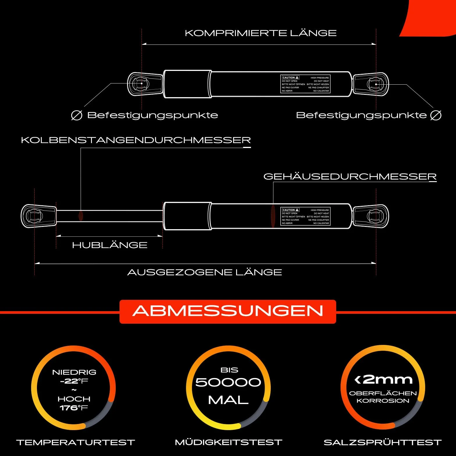 Frankberg 2x Gasfeder Motorhaube Kompatibel mit 1er F40 116-128 M135 1.5L-2.0L 2019-2024 2 Gran Coupe F44 216-220 M235i 1.5L-2.0L 2019-2024 Replace# 51237473453