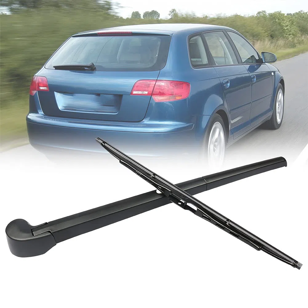 Heckscheibenwischer kompatibel mit Au-di A3 A4, Auto Heckscheibenwischerarm Wischblattsatz Scheibenwischer kompatibel mit Au-di A3 2003-2013 A4 B6 Kombi 2000-2004 & A4 B7 Kombi 2004-2007 (Audi A3 A4)