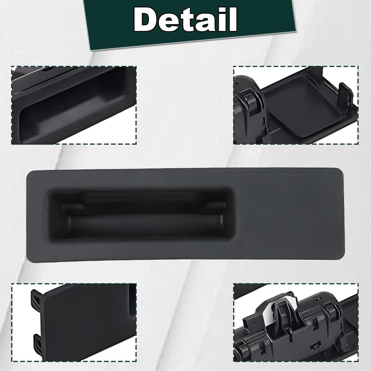 ZAMDOE 51247463161 Heckklappengriff für BMW 5 Serie F10 F11 X1 F48 X3 F25 F26 X5 F15 F85 X6 F16 Heckklappengriff Taster Heckklappe 51247368752 Heckklappenschloss Griff mit Druckknopf