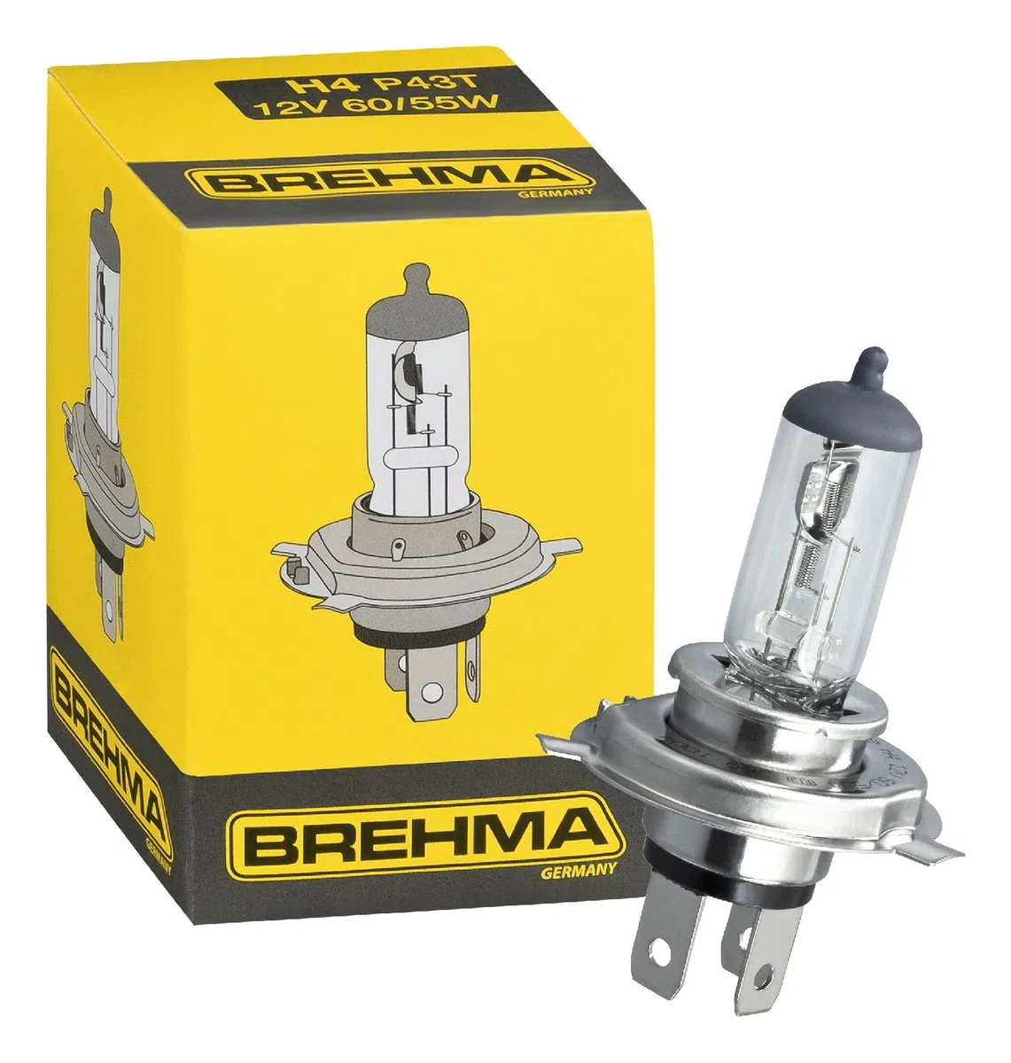 90110 10X H4 Classic Halogen Lampe P43t 12V 60/55W