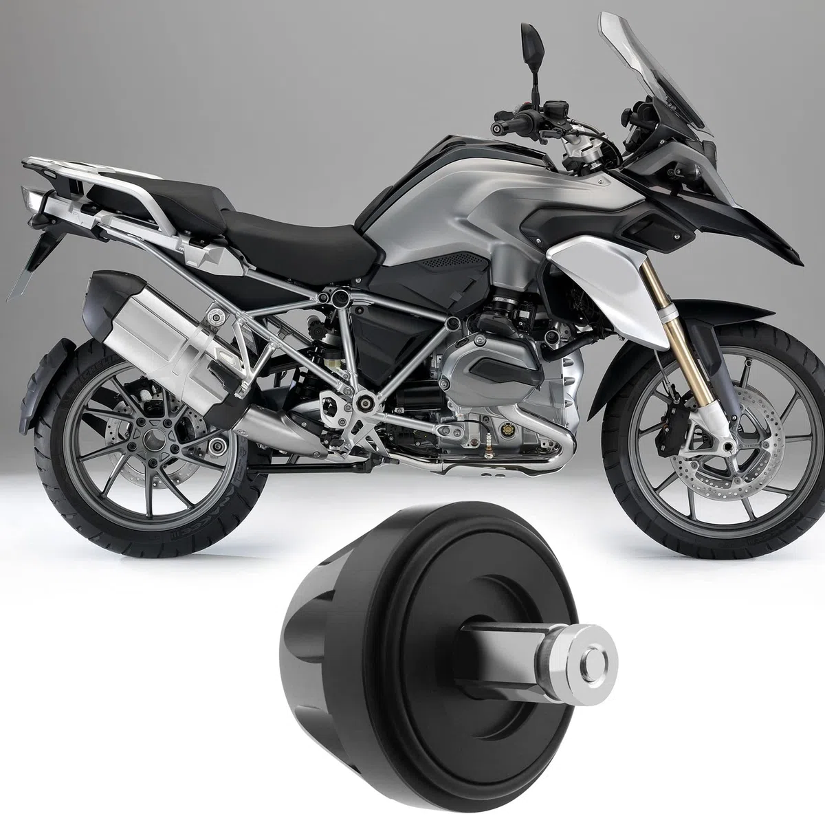 EMSea Motorrad Sturzpad Kardan Crash Slider Protector Achsantrieb Gehäuse Rahmenteile Kompatibel mit R1200GS LC Adventure 2013-2018
