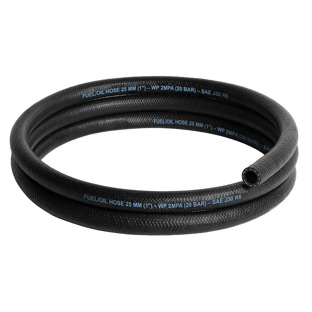 Schlauch Benzinschlauch Ölschlauch Kraftstoffschlauch Dieselschlauch Kraftstoffleitung Zertifikat SAE J30 R6 Meterware (Innen Ø: 25,0 mm/Außen Ø: 36,0 mm (1"))