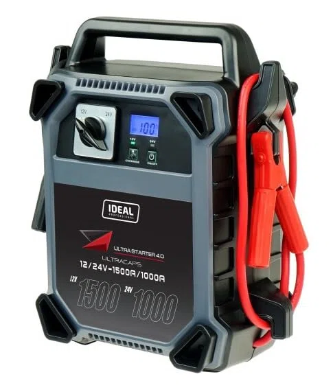 Ideal UltraStarter 4.0 - Leistungsstarker Starthilfe-Booster 12/24V mit 1500A Jump Starter für PKW LKW Boote - Schnell, Sicher & Mobill Bestschweissen.de