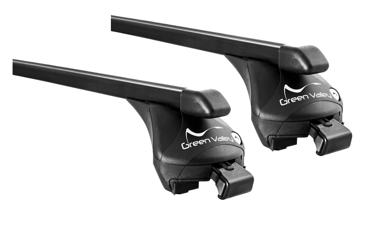 Skibox schwarz matt VDP-MAA 460M 460 Liter abschließbar + Relingträger Dachgepäckträger aufliegende Reling im Set kompatibel mit BMW Serie2 Active Tourer ab 2014