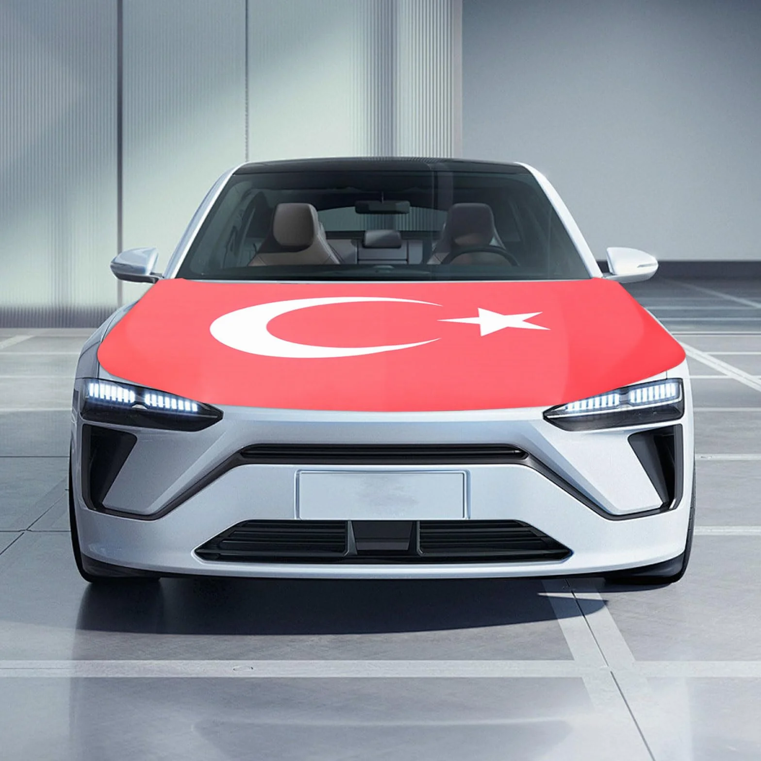 Türkei Flagge Motorhaube, Türkei Flagge Auto, Fan Artikel Türkiye Bayrak Fußball Auto Motorhaube Überzieher Flagge
