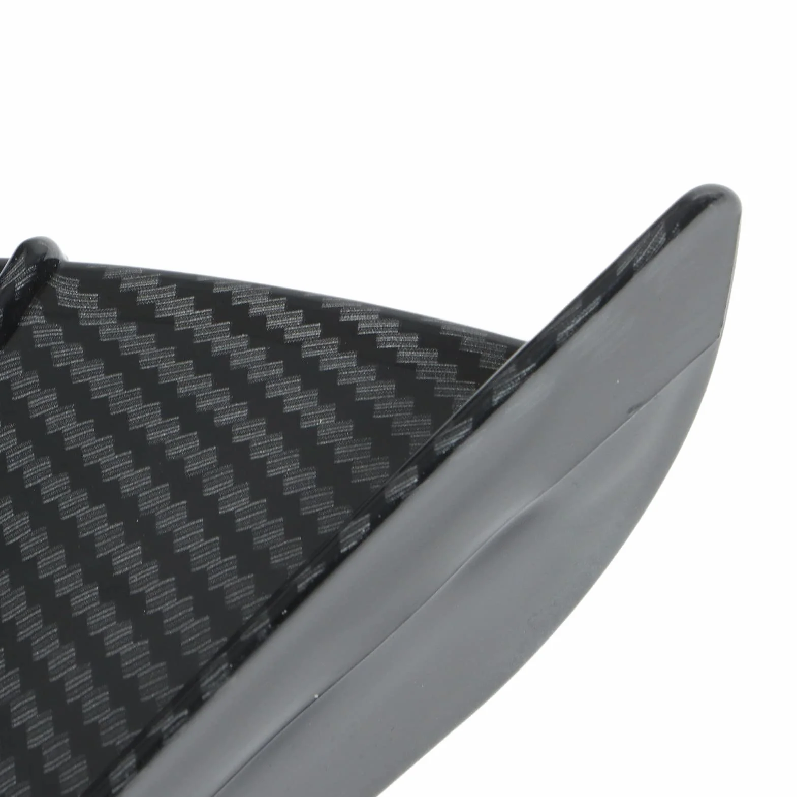Motorrad Winglet Aerodynamische Spoilerlippe Motorrad-Windflügel, Motorrad Spiegel Wings, 1 Paar Aerodynamischer Motorrad-Flügel aus Kohlefaser, Seitenverkleidungen, Winglets, Universelle Passform