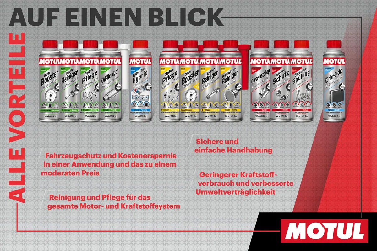 MOTUL 300 ml Ölschlammspülung Motorspülung für Benzin und Dieselmotoren Motorreiniger | 110794 | Reinigt nachhaltig betriebsbedingte Verschmutzungen im gesamten Ölkreislauf