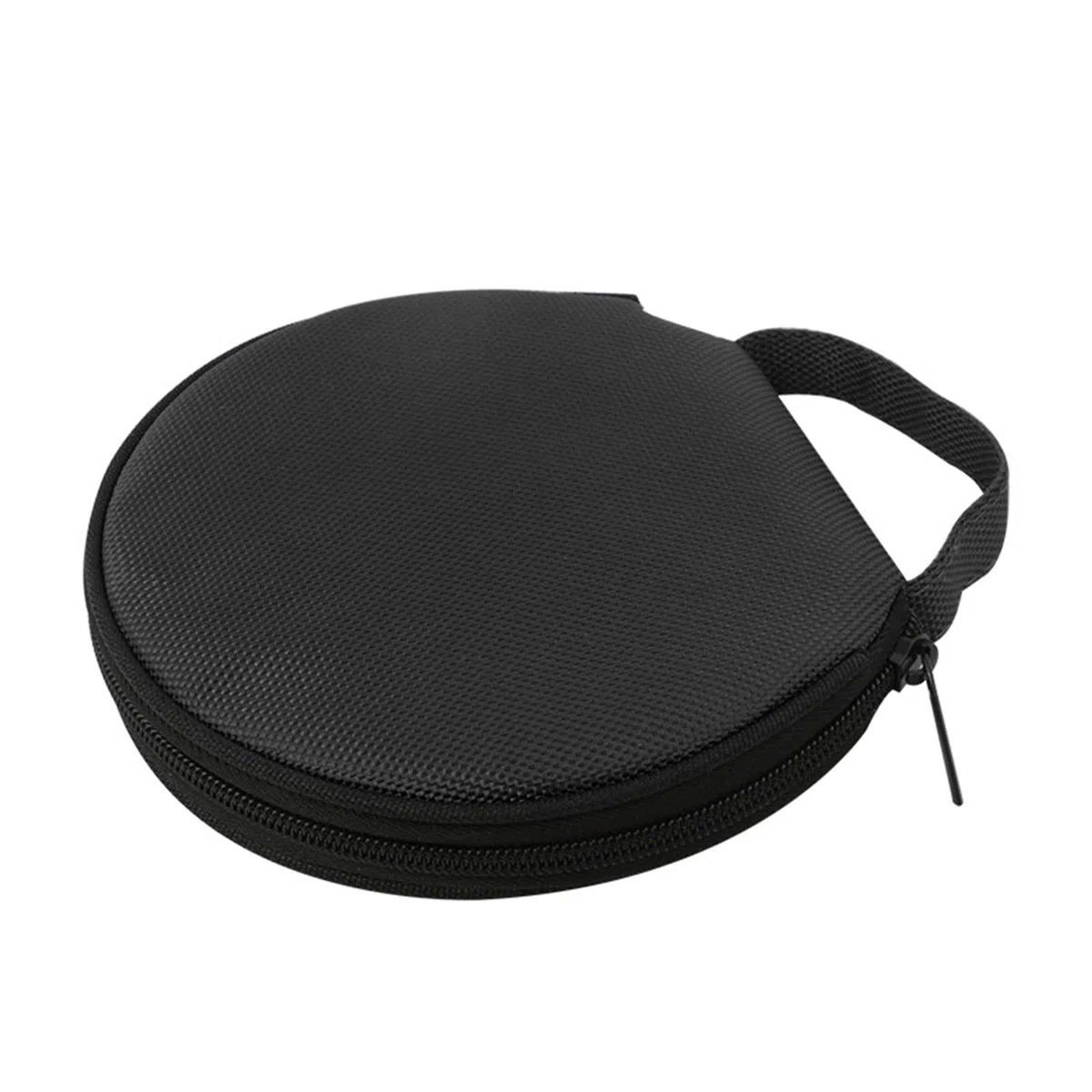 CD-Hülle mit 20 Kapazitäten, DVDs, Brieftaschen-Halter, tragbar, rund, Oxford-Disc, CD, DVD, VCD, Brieftasche, Aufbewahrungstasche, Ordner, Organizer für Auto, Zuhause, Büro, Reisen (schwarz)