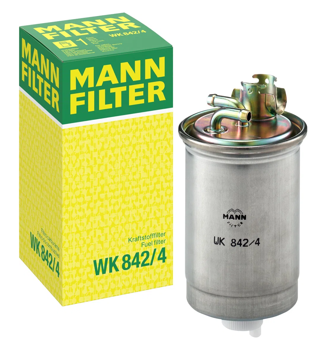 MANN-FILTER WK 842/4 Kraftstofffilter - für Pkw + Transporter