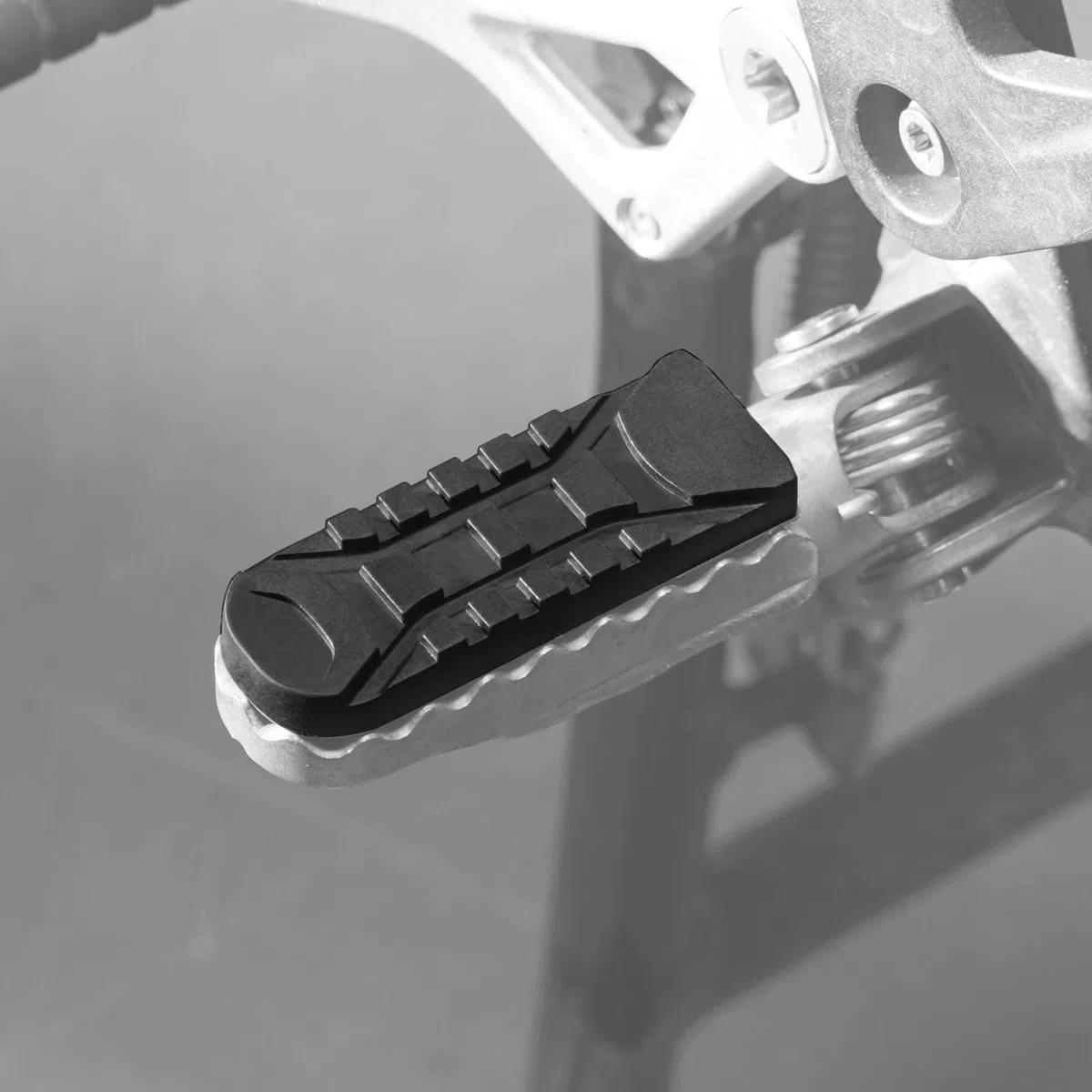 NICECNC Schwarze vordere Fußrasten Gummiabdeckung kompatibel mit BMW R1250GS Adventure 2019-2023, R1250GS 2018-2023, R1200GS Adventure 2012-2018, F850GS 2018-2023, S1000XR 2015-2020, Fußrasten