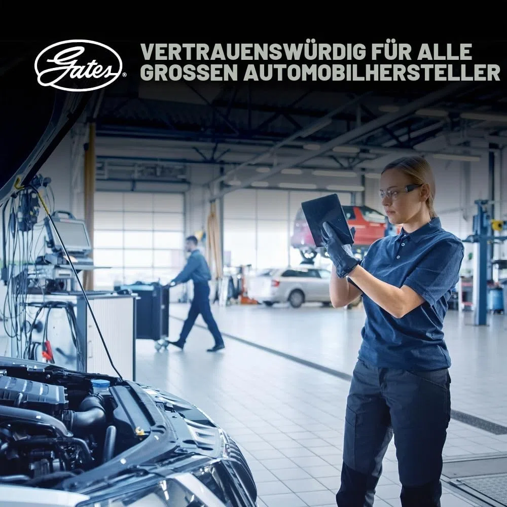 GATES 6PK1025 Keilrippenriemen Kompatibel mit VW Golf VII Schrägheck 5G1, BQ1, BE1, BE2 04L260849C 119202F200 570920156308