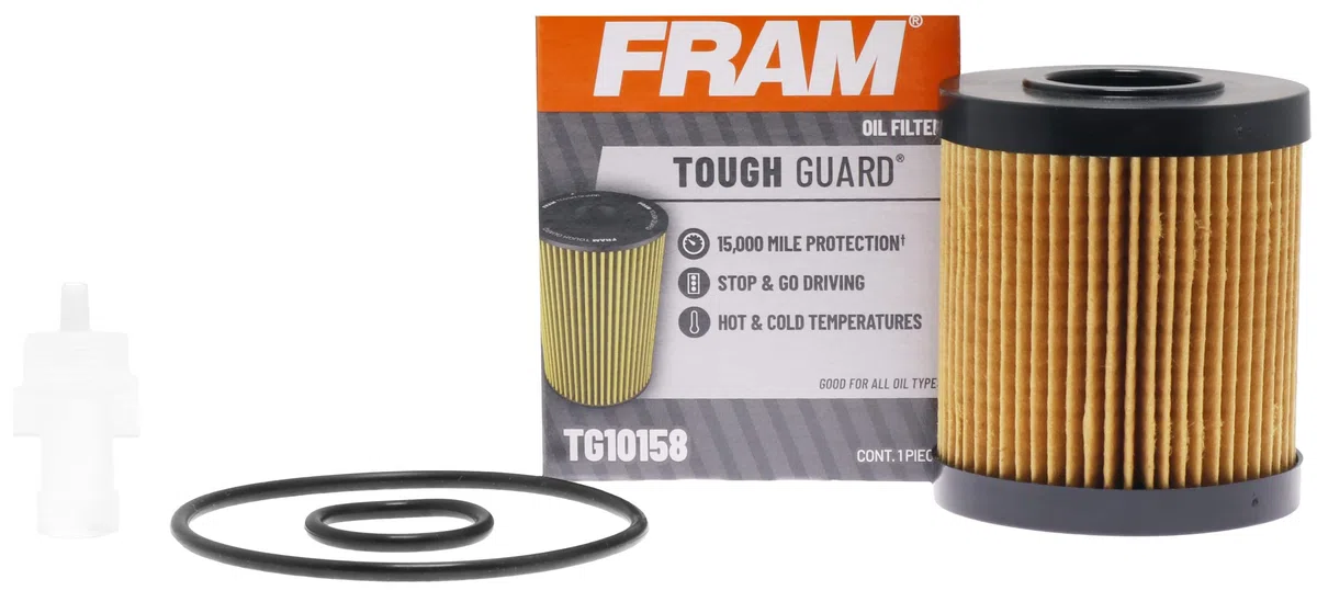 Fram Tough Guard TG10158-1 Ölfilter mit 15.000 Kilometerwechselintervall, Vollstromkartusche, Ölfilter