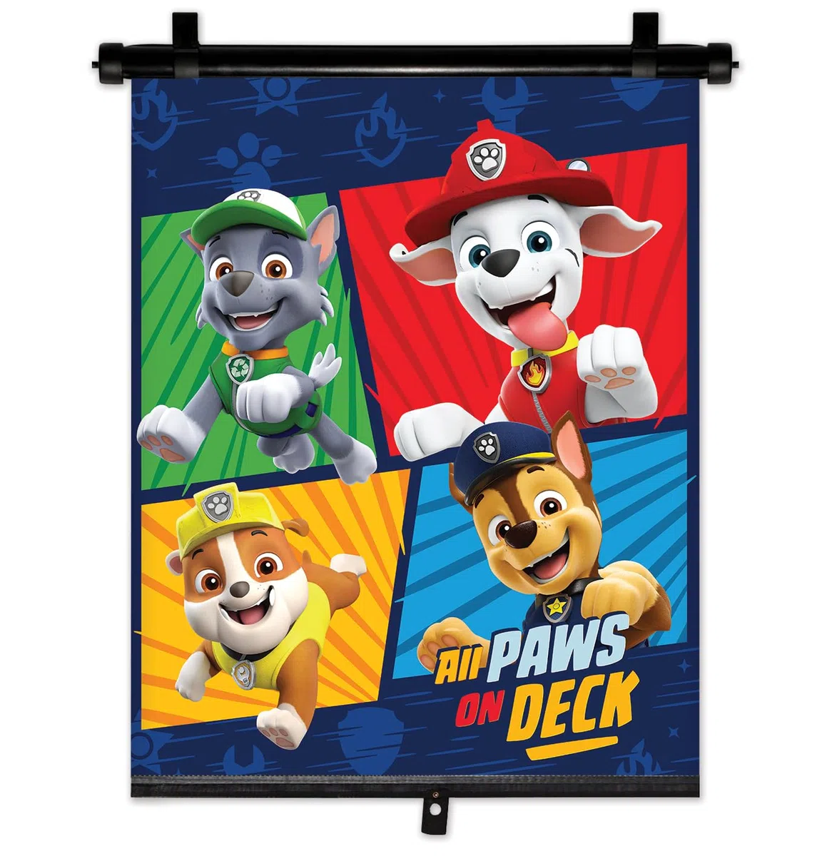 PAW Patrol Boys Auto UV & Sonnenschutz – ausziehbares Rollo, Schattenspender, 1 STK.