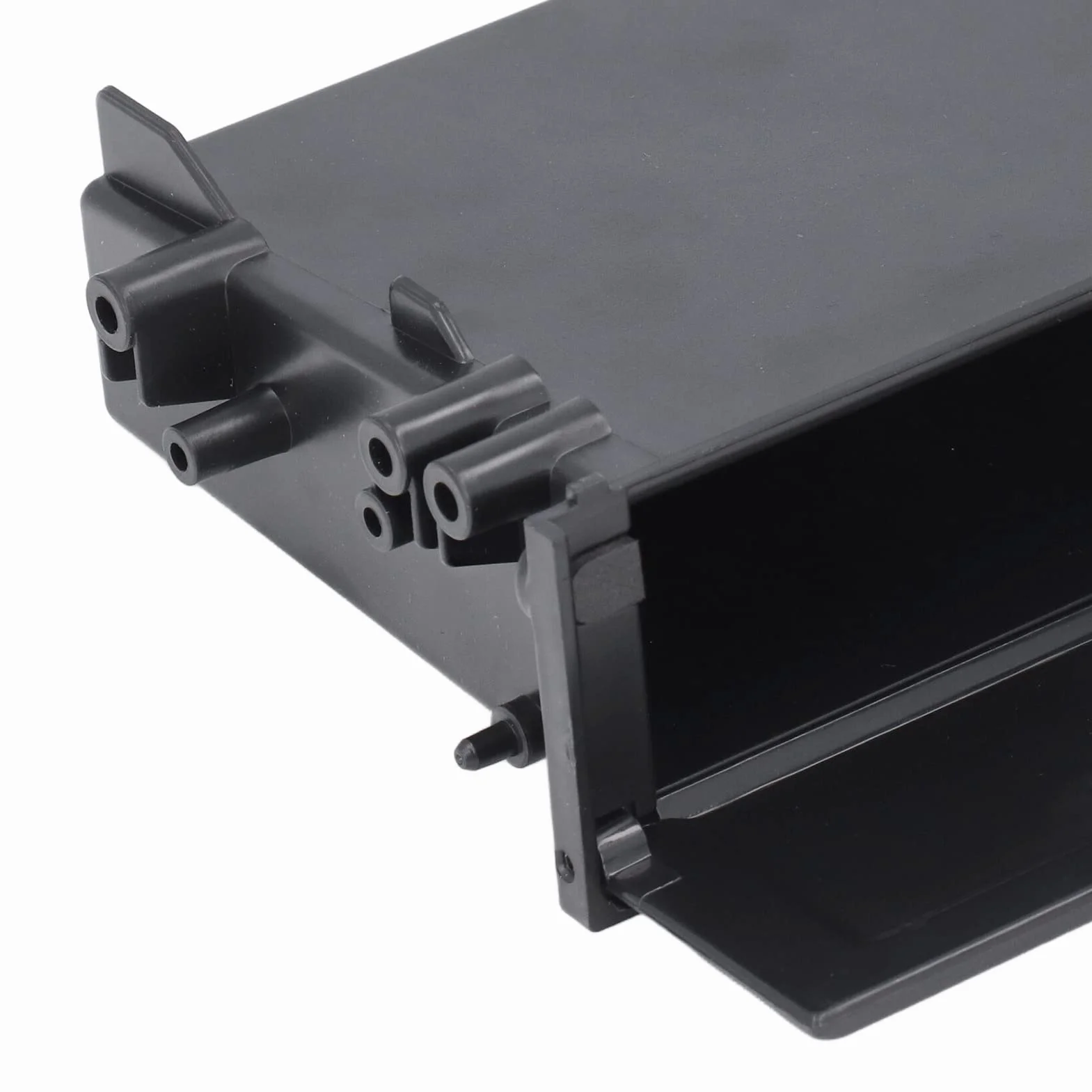 Autoradio Stereo Dash Trim Aufbewahrungsbox Schubladen-Kit für Aufbewahrungsboxen 1DIN Autoradio Aufbewahrungsbox ABS Schwarzer Innenorganisator