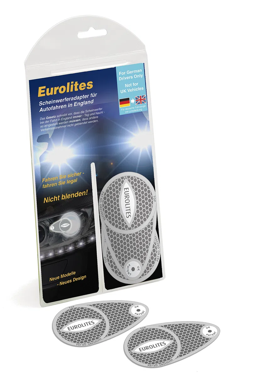 Eurolite Scheinwerfer-Adapter/-Umwandler zur Straßentauglichkeit im Vereinigten Königreich, mit deutschen Anweisungen