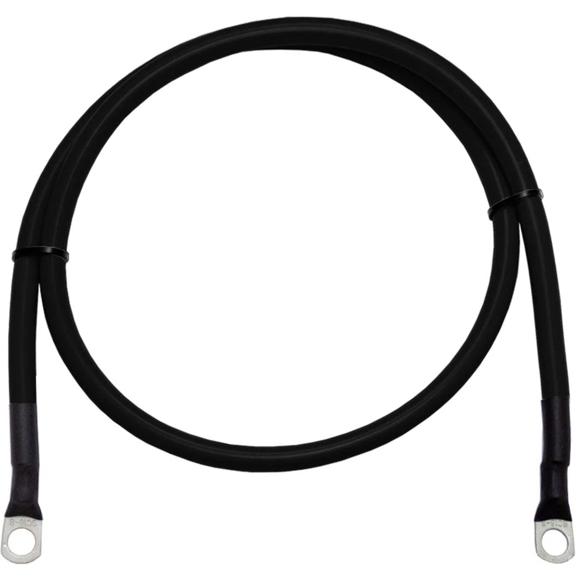 Lumonic 0,25m Batteriekabel Massekabel 50mm² schwarz 2x Rohrkabelschuh M8 25cm