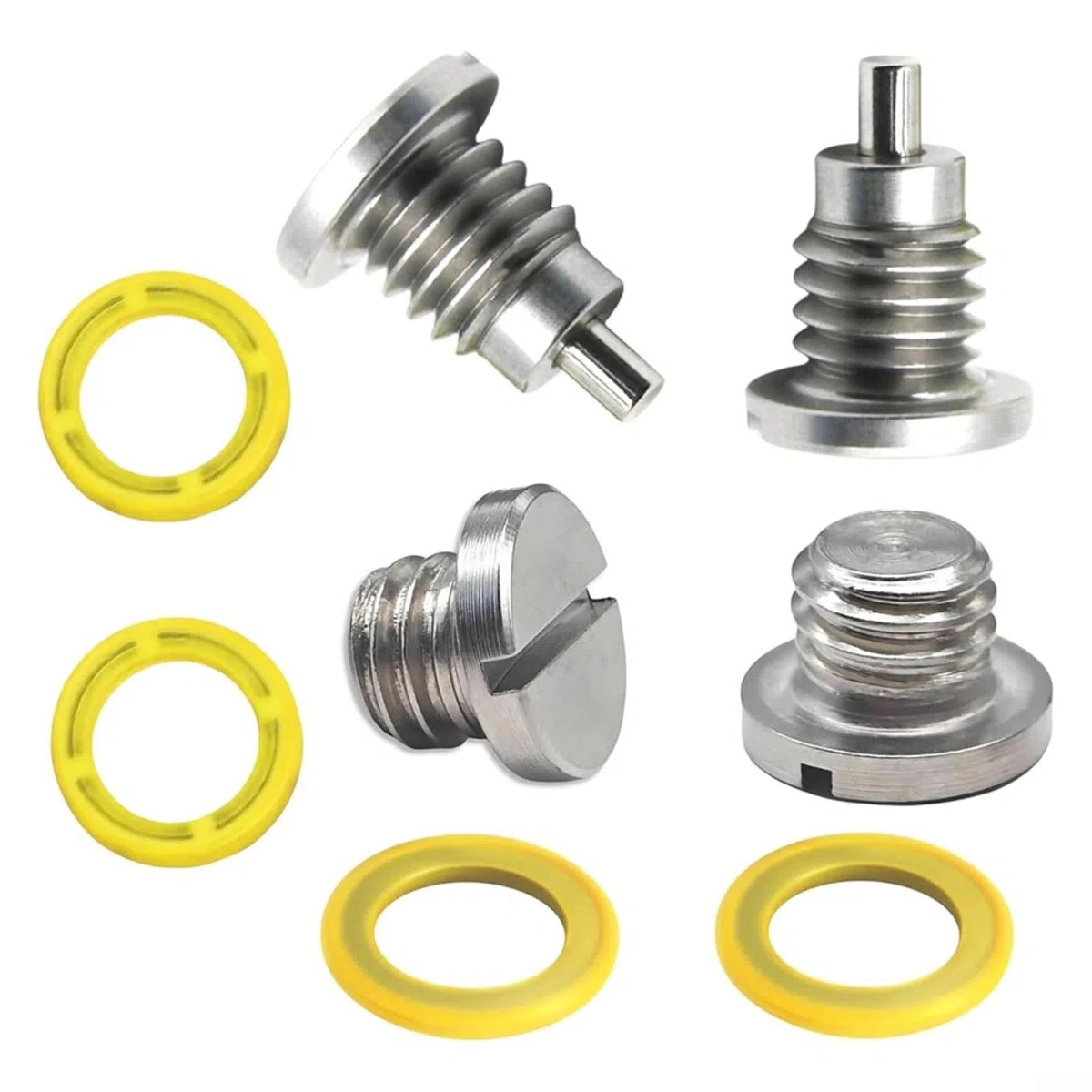 Untereinheit Getriebeöl-Ablassschraube 8M0058389 für MerCruiser für Alpha Antrieb, Edelstahl, mit Dichtungen, für 3/8-16 Schrauben, für Mercury und für Mariner Außenborder