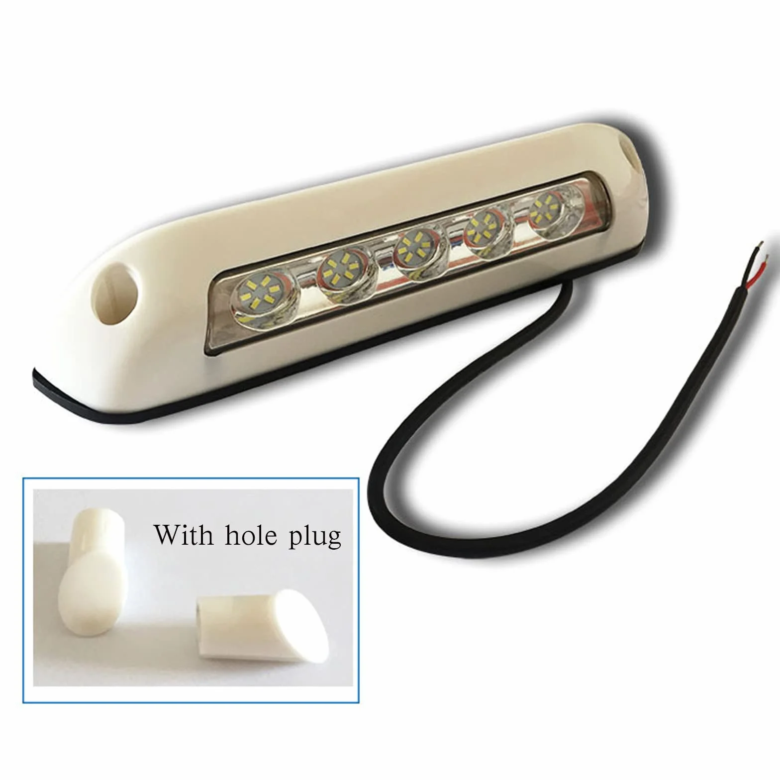12V led lampen wohnmobil, Markise Lichter Bar Veranda Lampe, Kein Stanzen wasserdichte Wohnmobil-Wohnwagen-Innenwandlampen, für RV Van Camper Bus (Weiß)