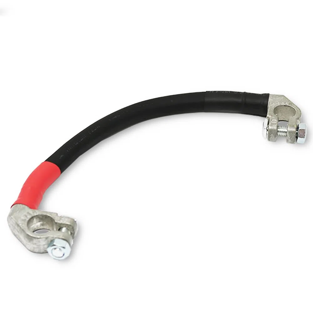 LOADCHAMP Batteriekabel 50mm2 Schwarz 25 cm lang 100% Kupfer Kabel 2 x Polklemmen Verbindungskabel für mehrere Batterien