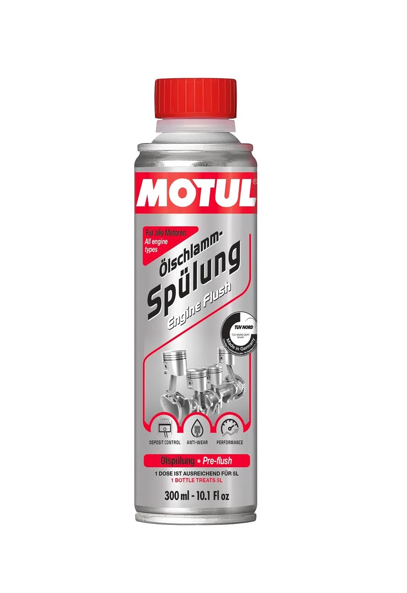 MOTUL 300 ml Ölschlammspülung Motorspülung für Benzin und Dieselmotoren Motorreiniger | 110794 | Reinigt nachhaltig betriebsbedingte Verschmutzungen im gesamten Ölkreislauf