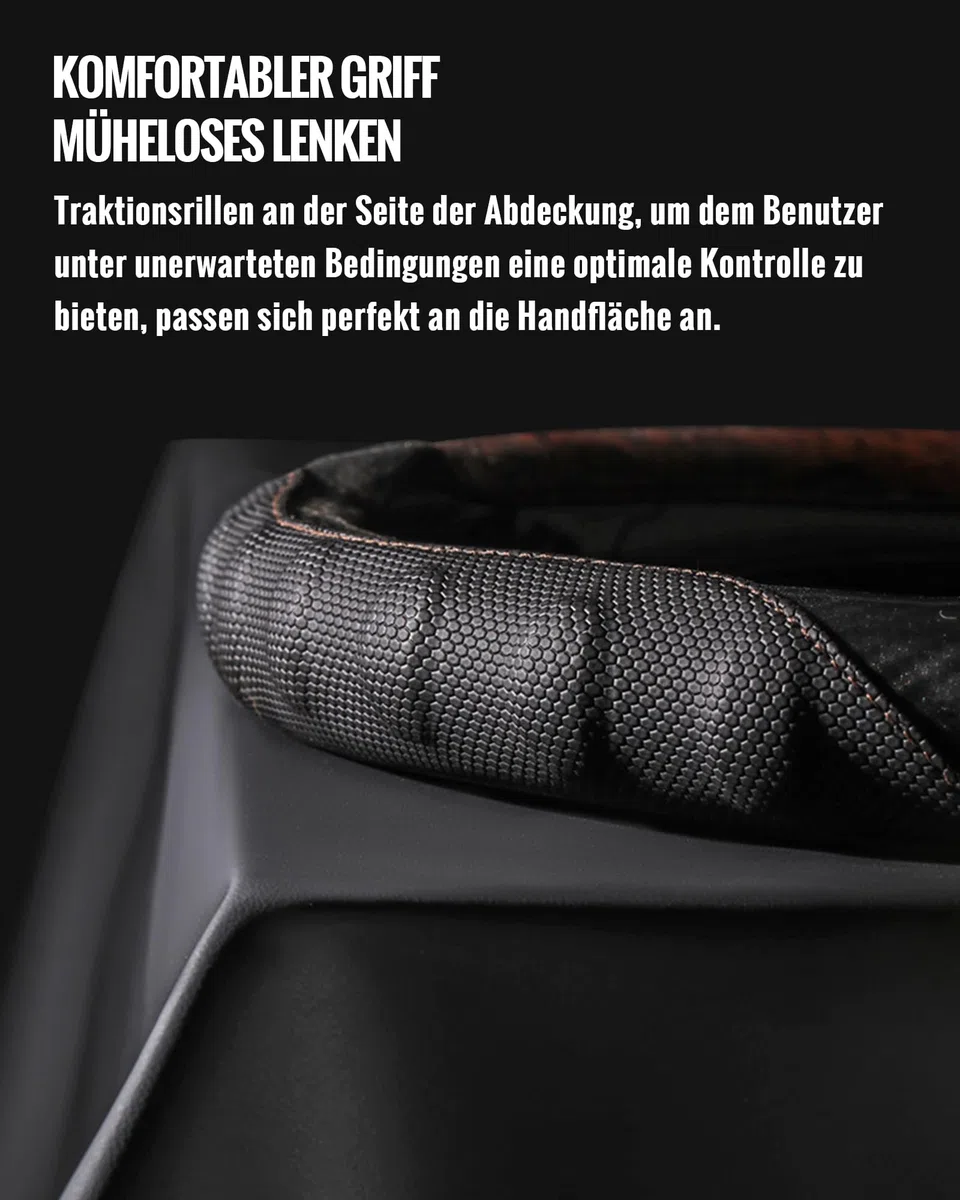 TOYOUN Klassiker-Lenkradbezug Kunstleder Holzdekormuster, Universal Lenkradhülle 37-38 cm für Sommer & Winter, Autozubehör Innenraum Geschenke für Frauen und Männer
