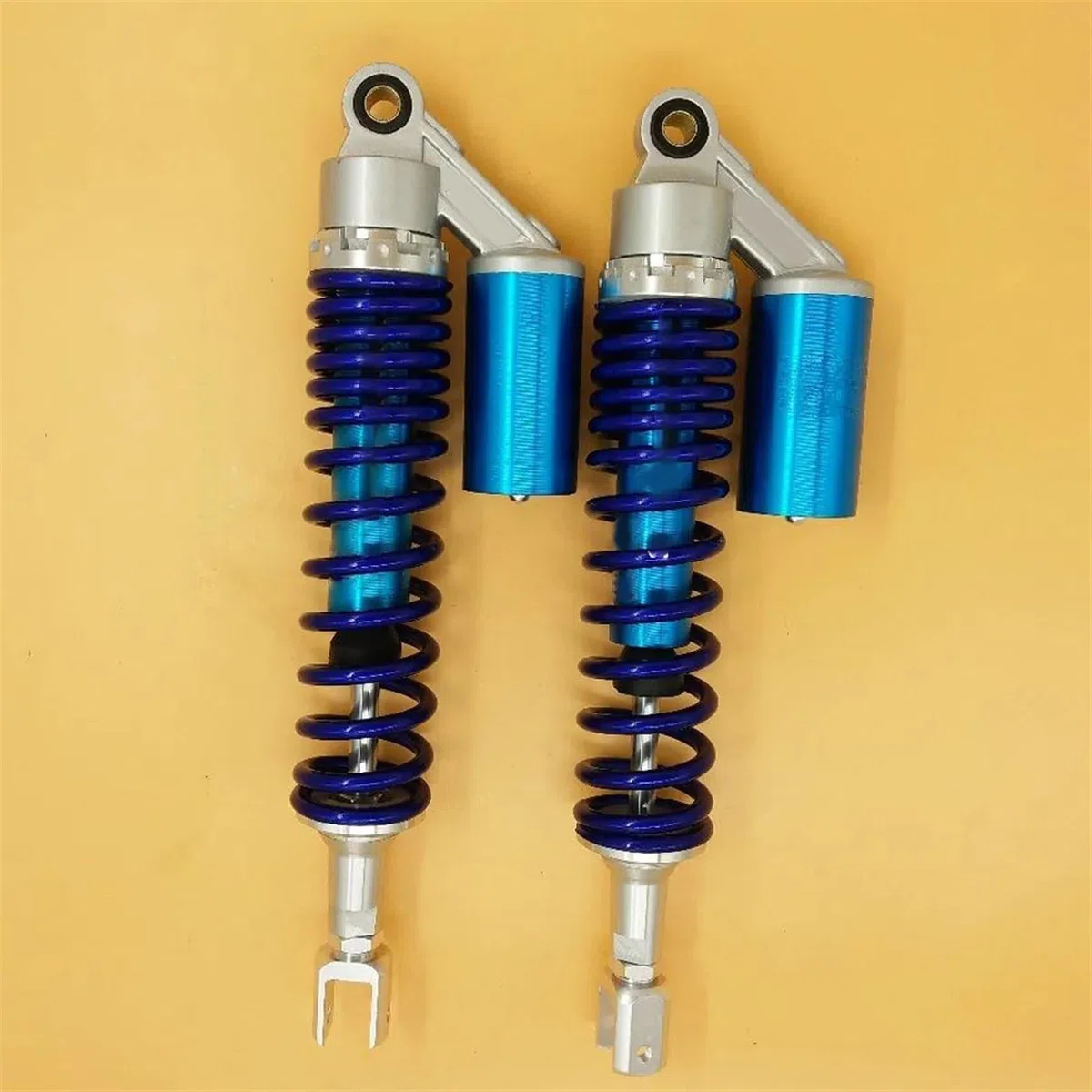 8mm Frühling 390mm Motorrad Hinten Luft/Stickstoff Zelle Stoßdämpfer Gabel Für Kawasaki ATV Blau & Silber